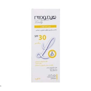 كرم ضد آفتاب هیدرودرم لیدی SPF30 وزن 50 گرم