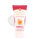 کرم ضد آفتاب +SPF50 و ضد چروک بی رنگ سان سیف