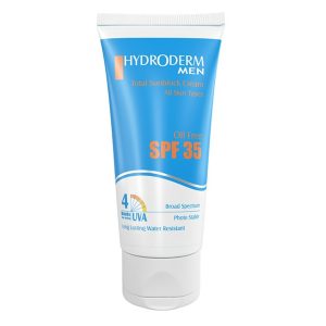 کرم ضد آفتاب فاقد چربی آقایان هیدرودرم با SPF35 حجم 50 گرم