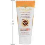 کرم ضد آفتاب سان سیف SPF 50 بژ طبیعی | مناسب پوست خشک و حساس بدون فیلتر شیمیایی