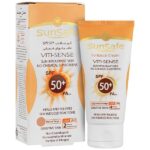 کرم ضد آفتاب سان سیف SPF 50 بژ طبیعی | مناسب پوست خشک و حساس بدون فیلتر شیمیایی