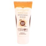 کرم ضد آفتاب +SPF 50 روشن كننده رنگ بژ روشن سان سیف