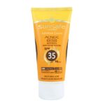 کرم ضد آفتاب SPF35 و ضد آکنه فاقد چربی رنگ بژ روشن سان سیف