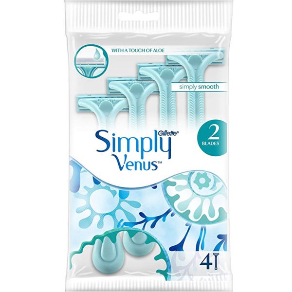 خود تراش ژیلت مدل Simply Venus بسته 4 عددی