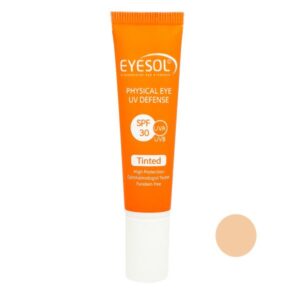 کرم ضد آفتاب دور چشم آیسول با SPF30 رنگی حجم 15 میل