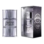 ادکلن مردانه نیو برند Master of Platinum حجم 100 میل – رایحه خنک و ماندگار برای آقایان شیک‌پوش