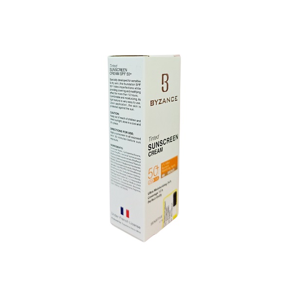 کرم ضد آفتاب رنگی بیزانس SPF50 شماره 40 برونز مناسب پوست خشک و حساس حجم 40 میل کرم ضد آفتاب رنگی بیزانس SPF50 شماره 40 برونز مناسب پوست خشک و حساس حجم 40 میل