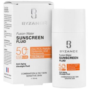 ضد آفتاب بیزانس مدل Fusion Water SPF 50 | محافظت کامل، فرمول سبک و مناسب پوست چرب و حساس حجم 50 میل