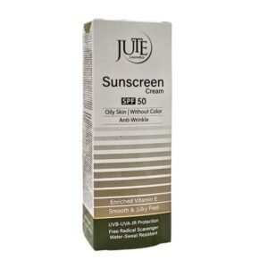 کرم ضد آفتاب ژوت SPF 50 مخصوص پوست چرب بدون رنگ و ضد چروک