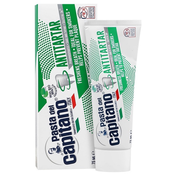 خمیر دندان کاپیتانو مدل ANTITARTAR حجم 75 میل | خمیر دندان ضد جرم و محافظ لثه برای سفید شدن دندان ها خمیر دندان کاپیتانو مدل ANTITARTAR حجم 75 میل | خمیر دندان ضد جرم و محافظ لثه برای سفید شدن دندان ها