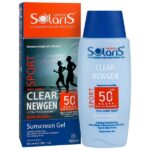 ژل ضد آفتاب بی رنگ آردن سولاریس SPF50 مدل Clear Newgen حجم 100 میل | محافظت قوی و کنترل چربی پوست