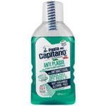 دهانشویه آنتی پلاک کاپیتانو Anti Plaque حجم 400 میل بدون الکل مناسب استفاده روزانه