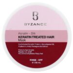 ماسک موی کراتینه بیزانس با آبکشی حجم 300 میل | ترمیم‌کننده و آبرسان موهای آسیب‌ دیده