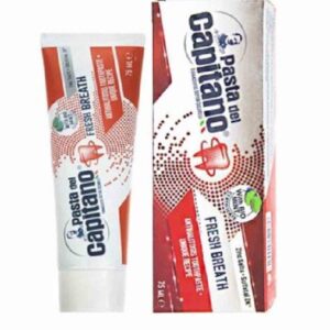 خمیر دندان کاپیتانو مدل FRESH BREATH حجم 75 میل | خمیر دندان تازه کننده نفس و محافظ دندان و لثه
