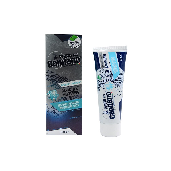 خمیردندان کاپیتانو Whitening OX Active حجم 75 میل مخصوص سفیدی و درخشندگی دندان خمیردندان کاپیتانو Whitening OX Active حجم 75 میل مخصوص سفیدی و درخشندگی دندان