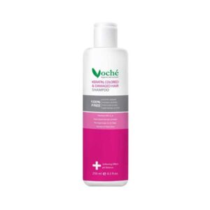 شامپو کراتین وچه برای موهای رنگ شده و آسیب دیده 250 میل | ترمیم و درخشش فوری