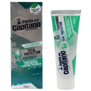 خمیر دندان کاپیتانو Total Protection حجم 75 میل | محافظت کامل، جلوگیری از پوسیدگی و تنفس تازه