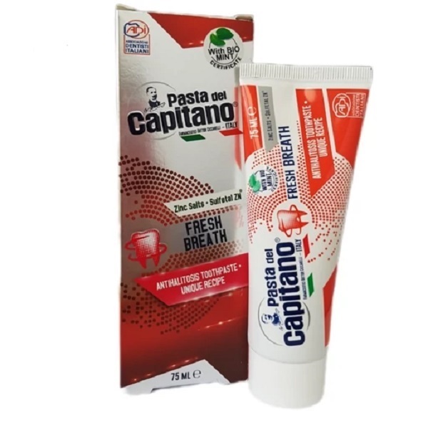 خمیر دندان کاپیتانو مدل FRESH BREATH حجم 75 میل | خمیر دندان تازه کننده نفس و محافظ دندان و لثه خمیر دندان کاپیتانو مدل FRESH BREATH حجم 75 میل | خمیر دندان تازه کننده نفس و محافظ دندان و لثه