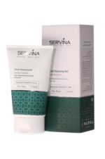 ژل شستشوی صورت سروینا SERVINA حجم 150 میل | مناسب پوست چرب و مستعد آکنه | ضد التهاب و قرمزی