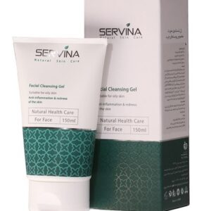ژل شستشوی صورت سروینا SERVINA حجم 150 میل | مناسب پوست چرب و مستعد آکنه | ضد التهاب و قرمزی