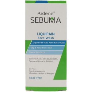 فیس واش مایع آردن سبوما (ARDENE SEBUMA) وزن 150 گرم | مناسب پوست چرب و آکنه دار | حاوی سالیسیلیک اسید