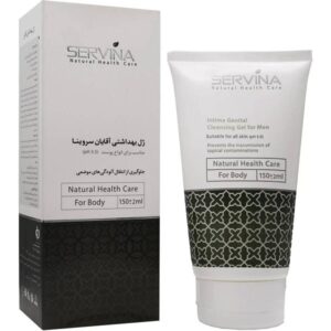 ژل بهداشتی آقایان سروینا (Servina) | مناسب انواع پوست | pH 5.5 و ضد باکتری | حجم 150 میل