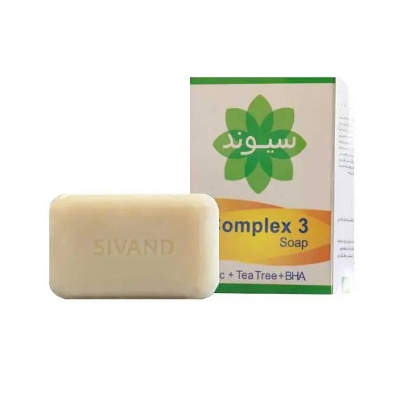 صابون سیوند حاوی روغن درخت چای و تری کلوکاربان Complex 3 | ضد جوش قوی و آنتی باکتریال پوست صابون سیوند حاوی روغن درخت چای و تری کلوکاربان Complex 3 | ضد جوش قوی و آنتی باکتریال پوست