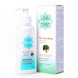 مایع شوینده صورت و بدن سیوند حاوی روغن درخت چای حجم 150 میل | ضد جوش و کنترل چربی پوست | مناسب پوست چرب و حساس