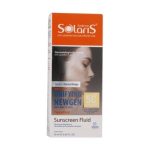 فلوئید ضد آفتاب رنگی آردن سولاریس SPF50+ مدل Unifying Newgen مناسب انواع پوست، 75 میل